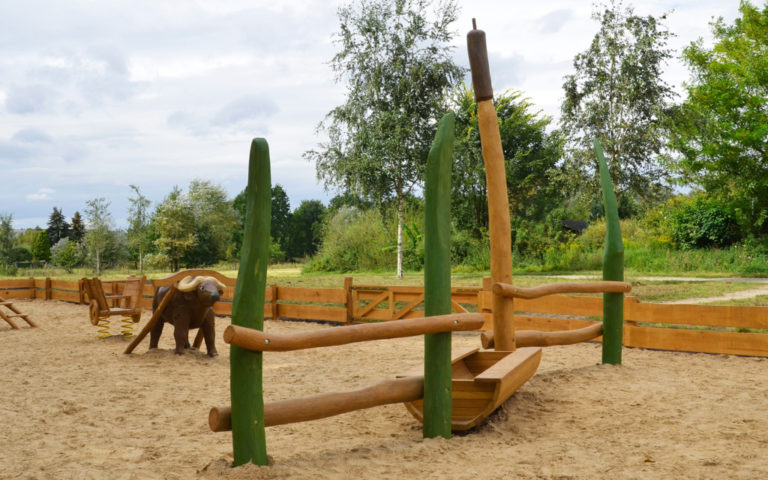 Water buffalo on the playground Berlin 10 768x480