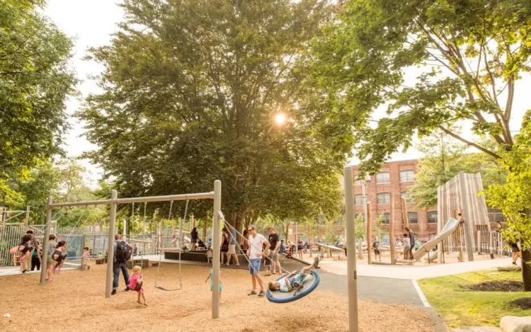 Massachusetts MA natural wood playground swings tower 1080x675 1 jpg 768x480